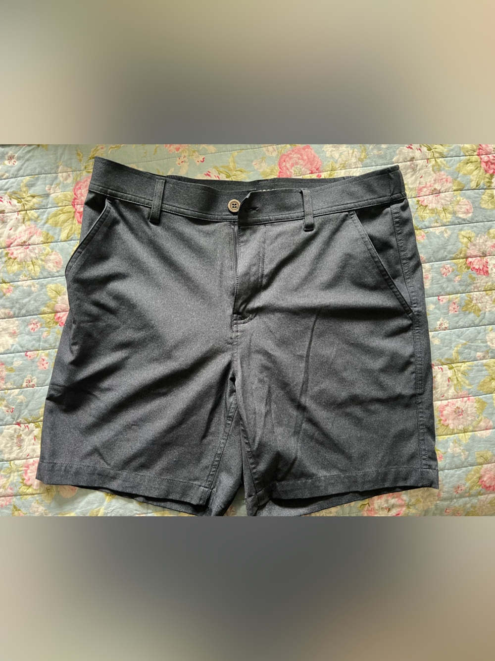 32 Degrees Men's Black Pull-On Bermuda Shorts